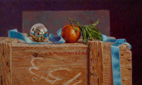 Bolspiegel met clementine Bolspiegel met clementine